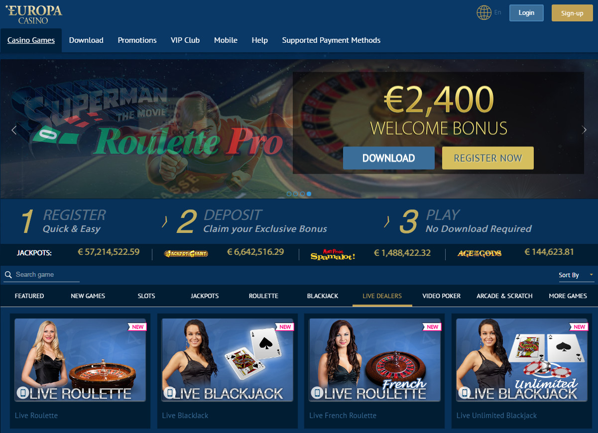 европейские казино онлайн список